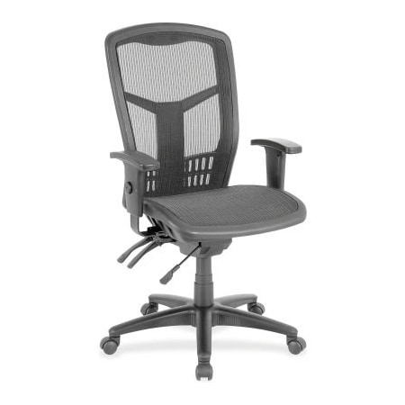 Lorell Lorell Executive Mesh High-Back Chair - Black 86905
